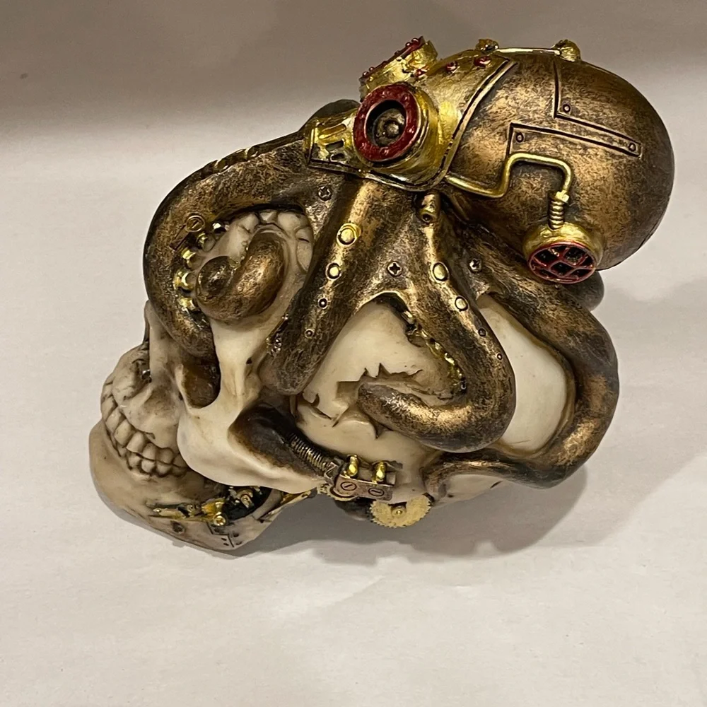 Katarina Steampunk Sea Monster Army Masked Octopus Wrapping Around Cyborg Robot